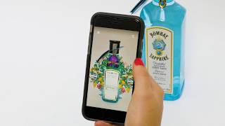 Augmented Reality for Packaging  Shazam x Bombay Sapphire Available in WebAR [upl. by Arlen595]