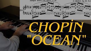 Romantic Piano Music  Chopin Etude Op 25 No 12 Ocean With Sheet Music [upl. by Hnaht991]