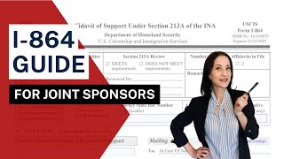 I864 FOR JOINT SPONSORS  Step by step  How to fill out Affidavit of Support CoSponsor EVIDENCE [upl. by Larok874]