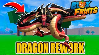 ✅ É HOJE DRAGON REWORK NO BLOX FRUITS [upl. by Irrac]