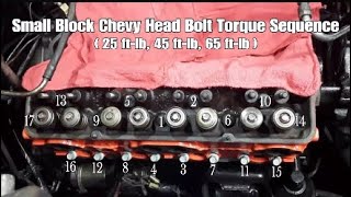 Small Block Chevy Head Bolt Torque Sequence Episode 8 Bringing an old C10 back to life [upl. by Fidelis]