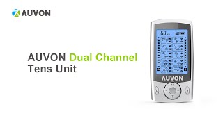 How to use AUVON Dual Channel TENS Unit   20 Modes 2quot and 2quotx4quot Electrode Pads  White Version [upl. by Reham712]