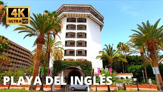 Playa del Ingles Gran Canaria Hotels amp Streets July 2020 😳😳😳 33ºC 4K [upl. by Russon]