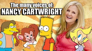 The Many Voices of Nancy Cartwright Voice Actor Showcase [upl. by Idyak]