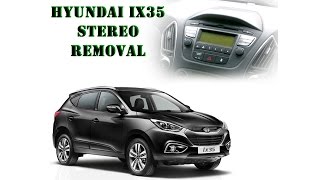 Hyundai IX35 2014 stereo removal [upl. by Tad]