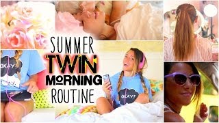 Niki and Gabis Summer Morning Routine  Twin Edition ♡ [upl. by Gem]