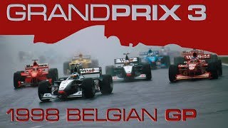 Grand Prix 3 Lets Play  1998 F1 Belgian Grand Prix [upl. by Evanthe383]