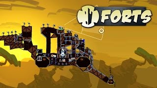 Forts  Best Cannon Fort Ever  Lets Play Forts Multiplayer Gameplay [upl. by Hgielrebma]