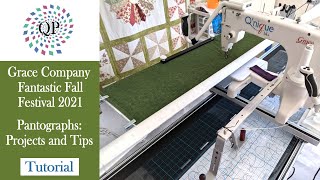 Grace Fantastic Fall Festival Quilting Pantographs Projects and Tips [upl. by Ahtela454]