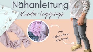 🧵Nähanleitung  Kinderleggings quotLenaquot in 30 Minuten genäht  Anfängertauglich  Handmadebyanni [upl. by Rancell]