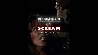 WHO KILLED WHO in Scream 1996 Wiki Based  Edit 4K  Nowhere To Run Slowed [upl. by Nwahsirhc866]