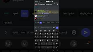 Crear encuestas en Discord celular con Sesh bot [upl. by Avle34]