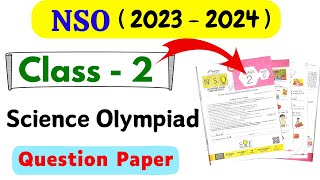 NSO Science Olympiad Class 2  NSO for Class 2  Olympiad Exam for Class 2  NSO Olympiad 20232024 [upl. by Nednyl928]