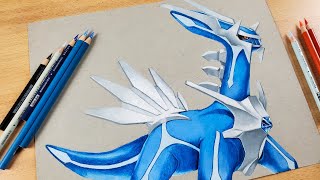 Drawing Dialga  Pokémon [upl. by Kosaka448]