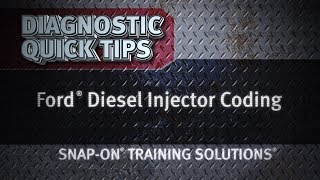 Diagnostic Quick Tips  Ford® Diesel Injector Coding [upl. by Nitsid]