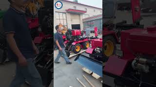 Remote Control Mini Crawler Tractor with Excavator and Rotary Tiller for Sale tiller minirotavator [upl. by Noma935]