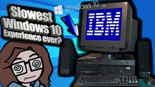 Windows 10 on a 20 YEAR OLD IBM Computer [upl. by Jacques]