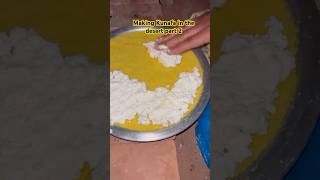 Making Kunafa in the Desert🔥wadirumcavecamping desertcooking dessert cooking bedouinculture [upl. by Netsirc]