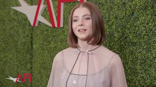 JOJO RABBIT star Thomasin McKenzie on the film at AFI AWARDS 2019 [upl. by Nyliuqcaj]