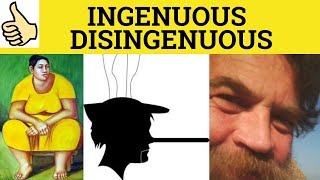 🔵 Ingenuous Disingenuous  Ingenuous Meaning Disingenuous Examples Definition  GRE 3500 Vocabulary [upl. by Emmi]