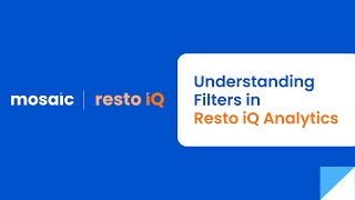 Resto iQ Analytics  Sales and Transaction Filters [upl. by Ellehsyt]