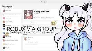 COMMENT DONNER DES ROBUX VIA VOTRE GROUPE ROBLOX EN 2 MIN [upl. by Ahseal971]