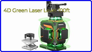 REVIEW 2024 4D Green Laser Level 100ft ESSENTIAL details [upl. by Lita]