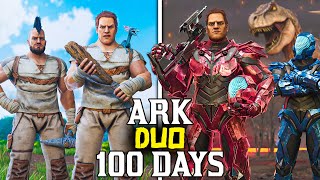 We Spent 100 Days in Ark The Island  Duo Ark Survival Ascended 100 Days [upl. by Armbrecht]