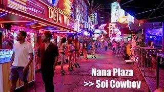 Bangkok Night walk  Nana to Cowboy [upl. by Madison]