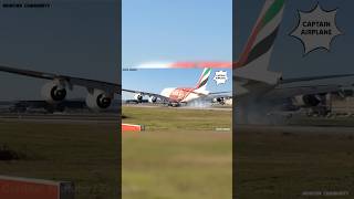 😯Giant Airplane A380 Incredible Landing Aviation Moments shorts aviation airport mayday atc [upl. by Arakal]