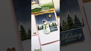 Let’s make Christmas Cards🎄🎁 Full Howtovideo on my channel christmascard stampinup [upl. by Alvera]