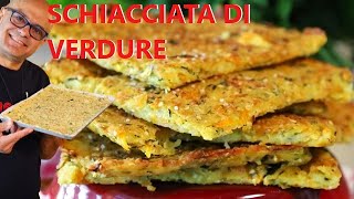 SCHIACCIATA CROCCANTE DI VERDURE ricetta della schiacciata [upl. by Hooke383]