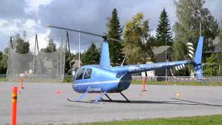 Robinson R44 Startup Takeoff and Landing [upl. by Kiryt179]