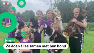 Deze kinderen zijn op kamp met hun hond [upl. by Guttery]