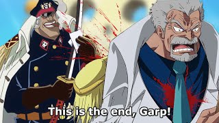 quotGarp vs Aokiji Hero Training Flashbackquot  One Piece Chapter 1087 Review amp Discussion [upl. by Anital]