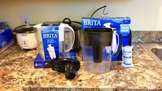 BRITA WATER PITCHER AND FILTER CUSTOMER REVIEW AND HOW TO USE DEMONSTRATION [upl. by Olegnaleahcim882]