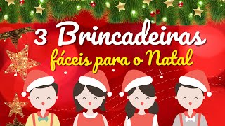 3 BRINCADEIRAS FÁCEIS PARA O NATAL [upl. by Wynnie]