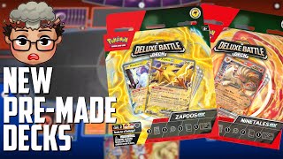 NEW Pokemon TCG ex Deluxe Battle Decks REVEALED  Zapdos ex and Ninetales ex  Worth it [upl. by Inavoj332]