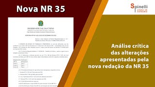 Nova NR 35  Trabalho em altura [upl. by Darnell724]