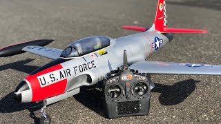 Freewing T33 Shooting Star MAIDEN FLIGHT review USAF 80mm EDF Jet [upl. by Ilwain]