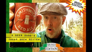 Smithwicks Red Ale Beer Review by A Beer Snobs Cheap Brew Review  Irish Edition [upl. by Yttisahc]