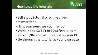 01  IGSS Tutorial Introduction [upl. by Cleland4]