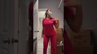 pretty nurse does TikTok dance [upl. by Herb]