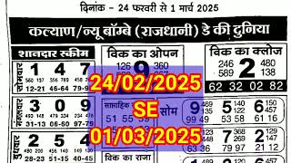 RASTRA PATRIKA CHART I 24022025 TO 01032025 KALYAN ASTROLOGY CHART [upl. by Lody775]