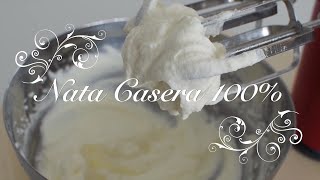 Nata Casera 100  y trucos para como montar Nata  Cómo Hacer Nata Líquida  Crema de Leche [upl. by Abekam289]