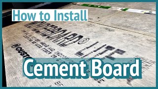 How to Install Cement Board over plywood [upl. by Norehc]