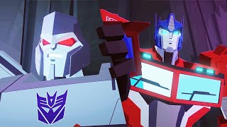 Optimus Prime vs Megatron  Cyberverse  Full Episodes  Transformers Official [upl. by Anneg]