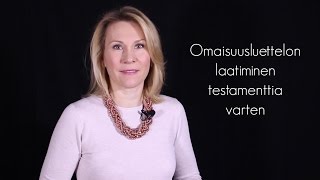 Omaisuusluettelon laatiminen [upl. by Roswald]