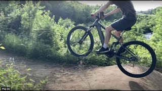 Hyper Eride MidDrive 29er Initial Suspension Jump Tests [upl. by Helena]