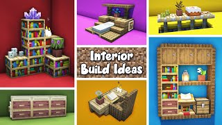 50 Minecraft Interior Design Build Ideas [upl. by Atinna]